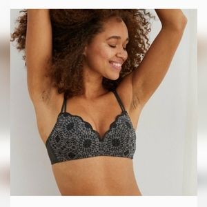 NWT Aerie Wireless Lace Push Up Bra